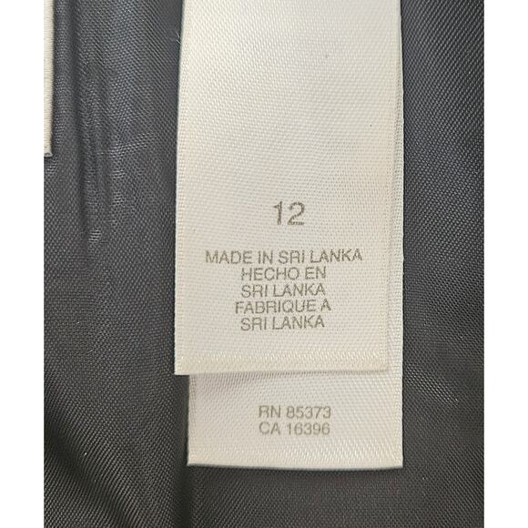 Vintage Emma James Liz Claiborne Black And Tan 3 Button Blazer Womens Size 12 - Picture 5 of 9